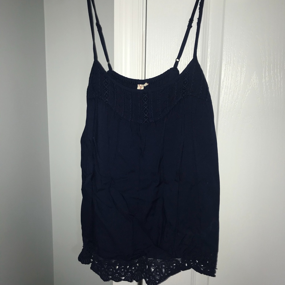 super cute navy spaghetti strap